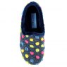 Lunar Lunar Helix Polka Dot Slipper Mid Blue