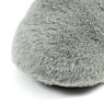 Lunar Lunar Shake Fur Trim Slipper Grey