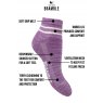 Bramble Bramble Ladies Size 4-7 Trail Socks 3 Pack