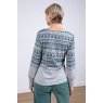 Lily & Me Lily & Me Aimee Fair Isle Top Grey Size 12
