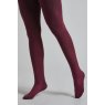 *TIGHTS UNA PLAIN XL MULBERRY