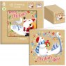 *XMAS CARD 10PK KRAFT CHARACTERS