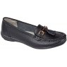 SHOE NAUTICAL 8 BLACK LEATHER