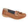 SHOE NAUTICAL 8 TAN LEATHER