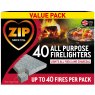 FIRELIGHTERS ZIP BLOCK 40PK