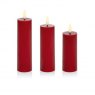 LED CANDLE RED 3PK FLICKABRIGHT