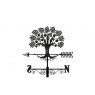 *WEATHERVANE METAL APPLE TREE SILHOUETTE