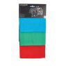 KITCHENC KitchenCraft Cotton Waffle Tea Towels Brights 3 Pack