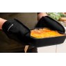 MASTERCL Master Class Deluxe Professional Black Double Oven Glove Black