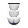 MASTERCL Master Class Smart Space Stainless Steel Bowl Set With Colander 3 Piece