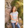 Lighthouse   Lighthouse Causeway T-Shirt Seagrass Blue Poppy Stripe