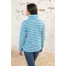 Lighthouse   Lighthouse Haven Sweatshirt Azure Blue Stripe