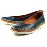 Lunar Lunar Dove Leather Pump Shoe Navy