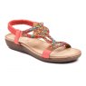 SANDAL MARIELLA 8 ORANGE BEADED