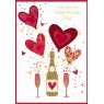 VALENTINE CARD PROSECCO I/GARDEN