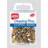 DRAWING PINS BRASS H/PACK