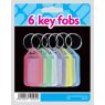 KEY FOBS 6'S ASST COLOURS