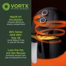 VORTX Vortx Manual Air Fryer 4L Black
