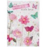 CARD MOTHERS DAY PINK FLORAL
