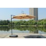 PARASOL CANTILEVER 2.7M GRY W/BASE