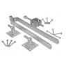 HINGE SET ADJ 12" HOOK ON PLATE F/GATE