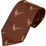 TIE PHEASANT BURGUNDY NO16