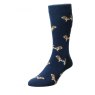 SOCK HOUND NAVY 6-11