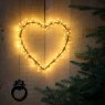 HEART CLUSTER LIGHT 25CM ANTIQUE