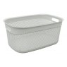 JVL JVL Droplette Laundry Basket 33L Ice Grey