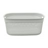 JVL JVL Droplette Laundry Basket 33L Ice Grey