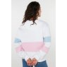 Whale Of A Time Whale Of A Time Unisex Minke Sweatshirt White/Pink/Blue