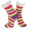 Nuzzles Nuzzles Fleece Striped Sock Assorted