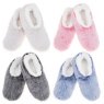 Snoozies Snoozies Frosty Fur Slipper Sock Assorted