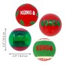 KONG Kong Holiday Occassions Balls 4 Pack