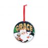 Personalised Bauble Christmas Card G