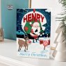 Personalised Bauble Christmas Card H