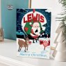 Personalised Bauble Christmas Card L