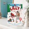 Personalised Bauble Christmas Card L