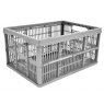 STORAGE CRATE FOLD FLAT GREY