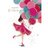 *CARD GIRL WITH BALLOONS