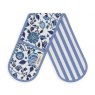 DOUBLE OVEN GLOVE BLUE STRAWBERRY