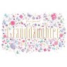*CARD GRANDDAUGHTER BUNTING DJ