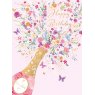 *CARD FLORAL SPRAY DN