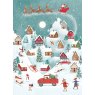 *XMAS CARD SNOWY VILLAGE N8