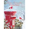 *XMAS CARD ROBIN ON POSTBOX TN3