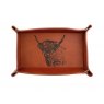 *TRINKET TRAY H/COW LEATHER