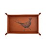 *TRINKET TRAY PHEASANT LEATHER