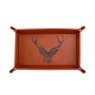 *TRINKET TRAY STAG LEATHER