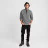Tog24 Tog24 Pearson Knitlook Zip Neck Fleece Dark Grey