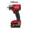 MILWAUKE Milwaukee M18 FMTIW2F12-502X Fuel 1/2" Mid Torque Impact Wrench With Friction Ring Kit